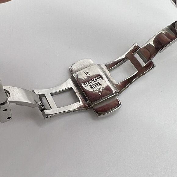 HILDAGO Watch, Ceramic-Stainless Steel-Diamonique CZ Bezel-Mother of Pearl Dial
